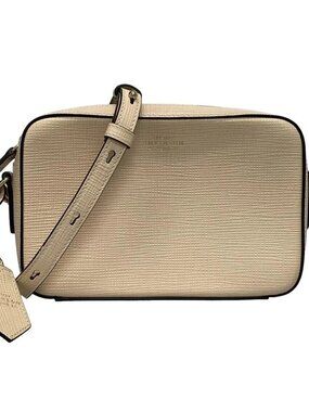 SMYTHSON Beige Leather Shoulder Bag
